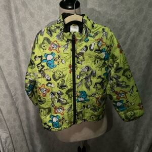 Disney Toy Story  Puffer Jacket - Lime Green